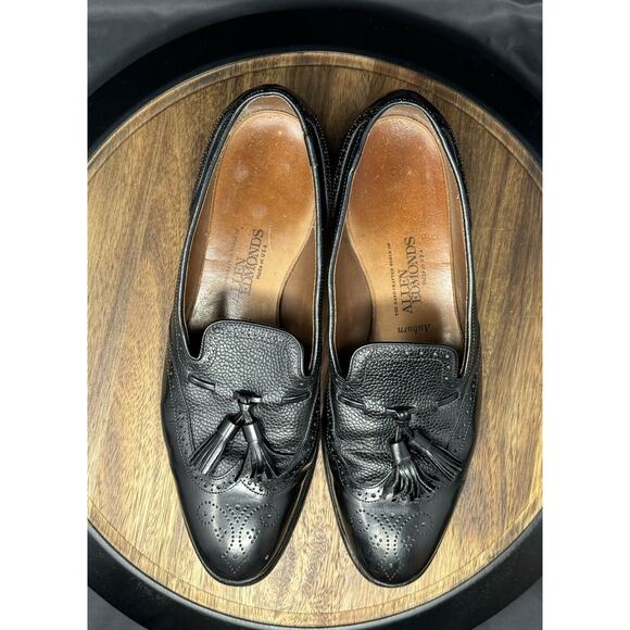 Allen Edmonds Auburn Men’s 11D Black Wingtip Tassel Loafer main image 9
